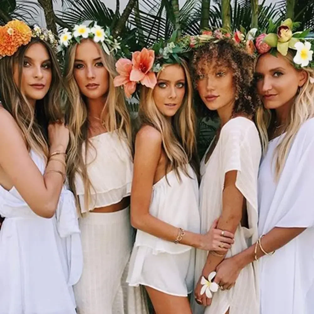 50Pcs 2.4" White Foam Hawaiian Frangipani Artificial Plumeria Flower Hat Hair Clips for Home Party Beach Vacation Decoration - Image 5